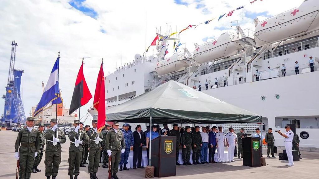 China y Nicaragua fortalecen la cooperación médica con llegada del Buque Hospital a Corinto