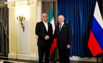 Rusia e Irán aceleran la implementación del acuerdo de asociación estratégica Putin y Pezeshkian se reúnen en Asjabad para impulsar cooperación integral