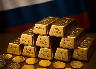 Rusia alcanza récord histórico en sus reservas de oro Las tenencias de oro de Rusia llegan a su mayor nivel en décadas