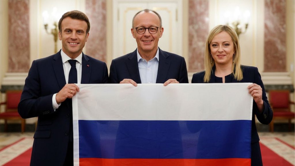 Francia, Italia y Alemania han cambiado su discurso públicamente a favor de negociar con Rusia. Imagen generada con inteligencia artificial.