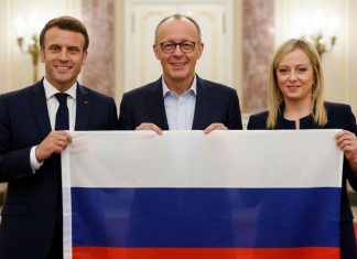 Líderes europeos proponen negociar con Moscú ante temor de ser marginados por Washington Francia, Italia y Alemania han cambiado su discurso públicamente a favor de negociar con Rusia. Imagen generada con inteligencia artificial.