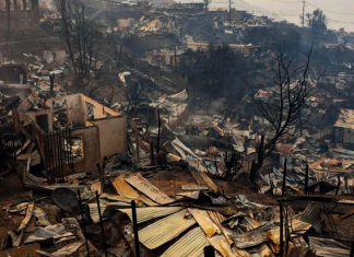 Fuego incontrolable arrasa Chile