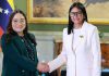 Embajadora de Nicaragua presenta credenciales ante gobierno encargado de Venezuela Nicaragua y Venezuela sostienen sus históricos lazos diplomáticos