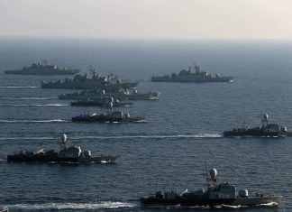 Rusia, China e Irán despliegan ejercicios navales en el Golfo de Omán Irán advierte que podría cerrar el Estrecho de Ormuz ante una agresión estadounidense