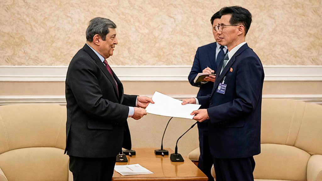 Embajada nicaragüense entrega mensaje oficial al Partido del Trabajo de Corea