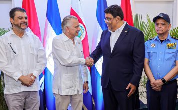 Nicaragua y Costa Rica coordinan acciones contra crimen organizado y minería ilegal Costa Rica aseguró que no discute la soberanía plena de Nicaragua sobre el Río San Juan