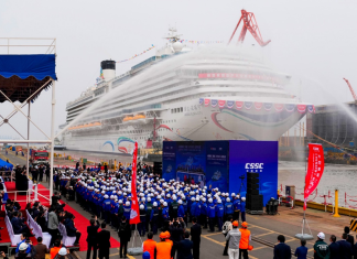 China construye su segundo megacrucero turístico Las autoridades proyectan construir entre tres y cinco nuevos cruceros en la próxima década