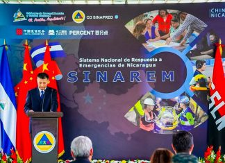Cooperación entre China y Nicaragua fortalece monitoreo y respuesta ante desastres SINAREM es una iniciativa del Gobierno nicaragüense en un país considerado vulnerable ante desastres