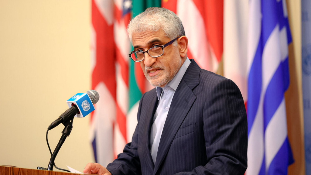 El embajador iraní, Amir Saeid Iravani, llevó la denuncia al Consejo de Seguridad de la ONU