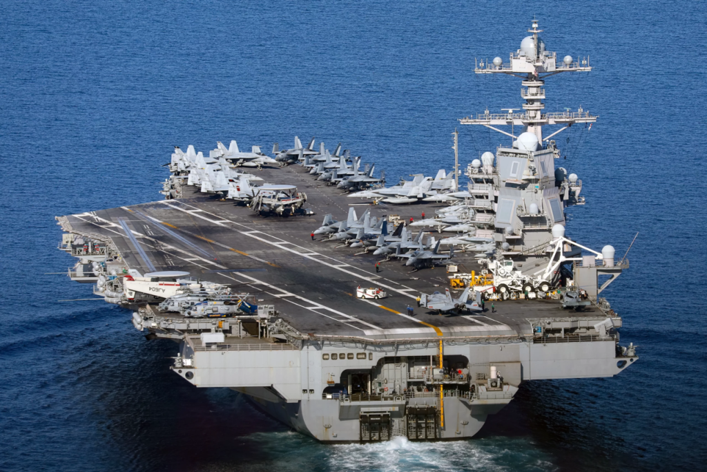 Pentágono finaliza despliegue militar del USS Gerald R. Ford