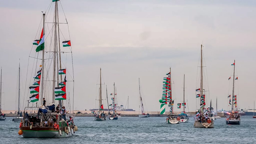 Flotilla Global Sumud buscaba entregar ayuda humanitaria a Gaza