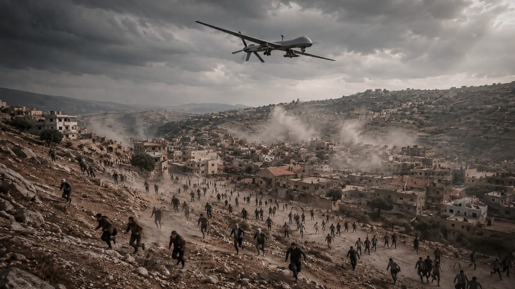 En el sur del Líbano, la presencia de drones israelíes se ha convertido en una herramienta de vigilancia, intimidación y presión psicológica contra la población