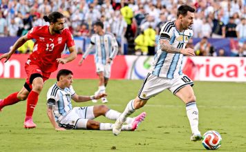 Argentina vence a Suiza y jugará las semifinales Argentina celebró una sufrida clasificación a semifinales tras superar a Suiza en Kansas City