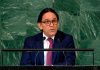 Nicaragua reafirma en la ONU su respaldo absoluto a Cuba Denuncian impacto del bloqueo contra Cuba y alertan sobre amenazas militares