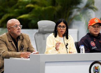 Venezuela exige el fin del bloqueo de EEUU Rodríguez afirma que nadie está de acuerdo con las sanciones