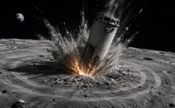 Basura espacial de SpaceX impacta la Luna Un Falcon 9 habría caído cerca del cráter Einstein