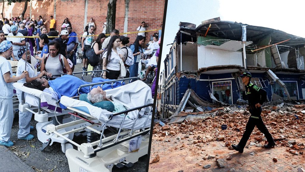 Las autoridades colombianas reportan víctimas mortales, daños estructurales y personas atrapadas tras el terremoto que sacudió gran parte del país.