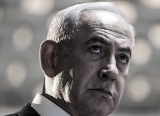Abbas Aragchi: Netanyahu es una serpiente que engaña a sus “cómplices” Retrato en blanco y negro del primer ministro israelí, Benjamín Netanyahu.
