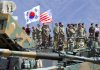 Estados Unidos y Corea del Sur suspenden maniobras militares Soldados de Corea del Sur y Estados Unidos durante un ejercicio militar conjunto en 2017