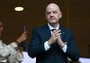 UEFA prepara una denuncia penal contra Infantino Gianni Infantino, presidente de la FIFA, durante un acto oficial