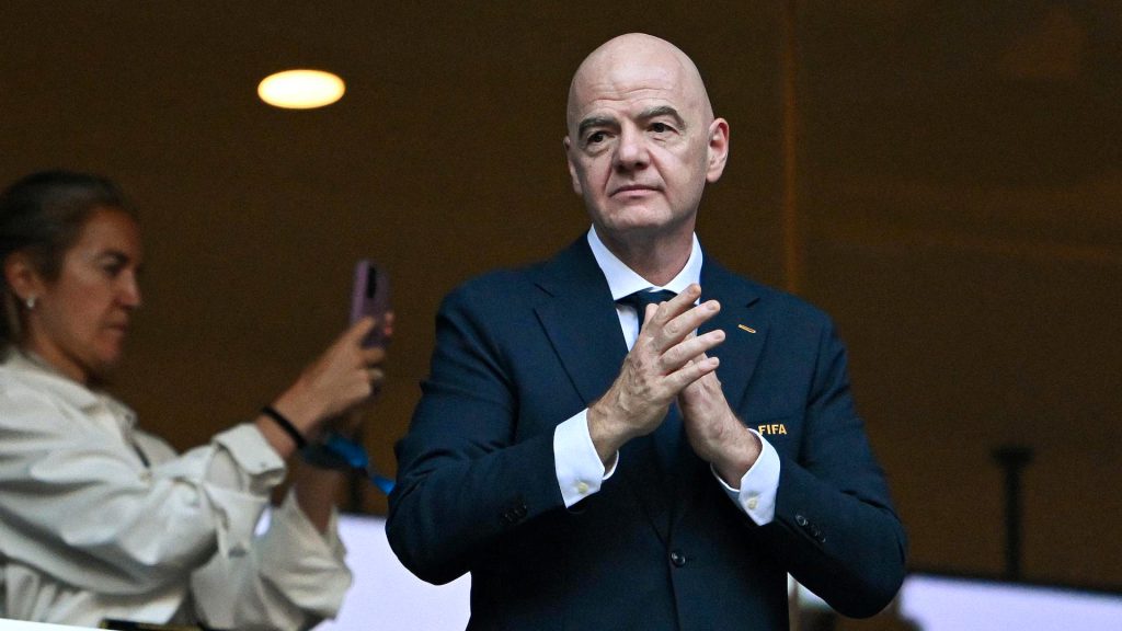Gianni Infantino, presidente de la FIFA, durante un acto oficial