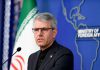 Irán rechaza acusación de EAU sobre ataque con misiles Portavoz de la Cancillería iraní, Esmail Baqai / Redes Sociales Cancillería de Irán.