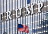 Estadounidenses: “Negocios de Donald Trump influyen en sus decisiones presidenciales” Sede de Trump Media and Technology Group con bandera de Estados Unidos