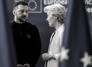 Unión Europea descarta ayuda millonaria a Kiev Volodímir Zelenski conversa con Ursula von der Leyen durante encuentro de la Unión Europea