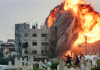 Donald Trump impulsa transferencia de 40.000 toneladas de bombas a Israel Una enorme explosión sacude Gaza, mientras civiles huyen entre los escombros de edificios destruidos Una enorme explosión sacude Gaza, mientras civiles huyen entre los escombros de edificios destruidos