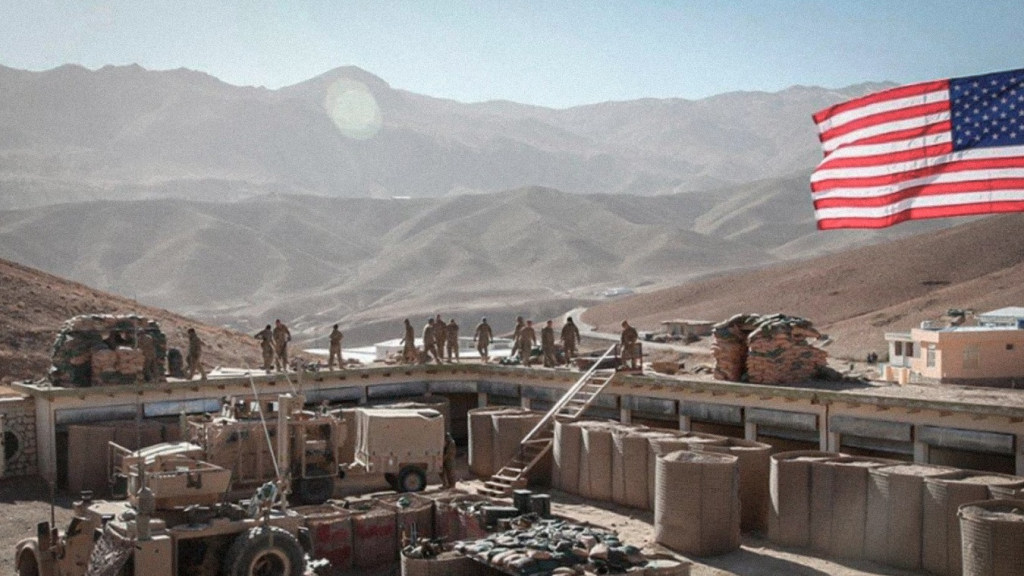 Imagen de una base militar estadounidense en Oriente Medio.