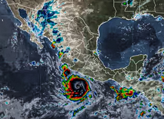 Huracán Polo alcanza la máxima categoría Imagen satelital del huracán polo