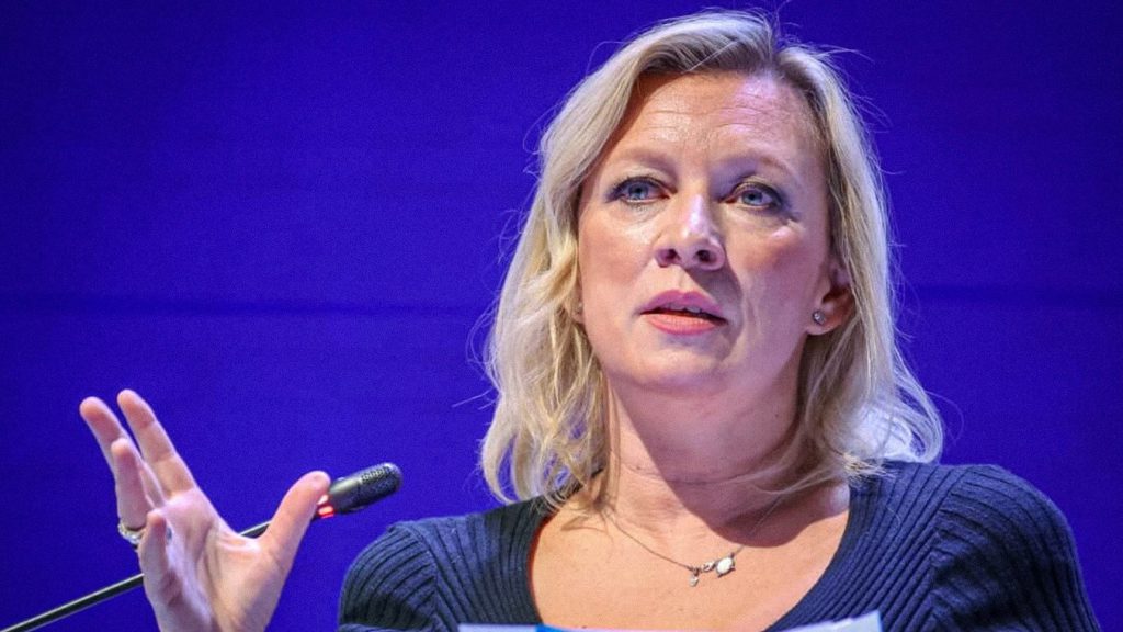 María Zajárova, portavoz de la Cancillería de Rusia