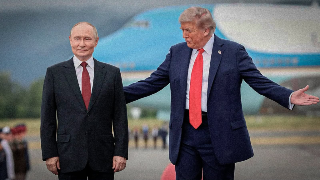 Vladímir Putin y Donald Trump, durante la cumbre celebrada en Anchorage, Alaska, el 15 de agosto de 2025.