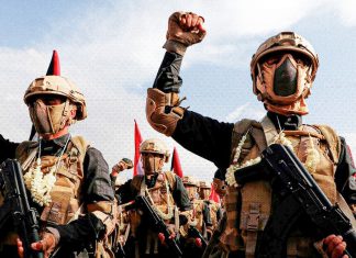 Irán rechaza acusaciones contra Yemen por supuesto ataque a La Meca Combatientes de las fuerzas yemeníes participan en una movilización armada, en medio de las tensiones regionales y los enfrentamientos vinculados al conflicto con Arabia Saudita.
