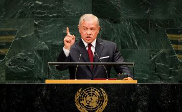 Jordania en ONU: Israel quiere borrar a Palestina del mapa Abdullah II interviene ante la Asamblea General de la ONU durante el debate general de 2026