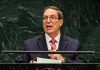 Cuba lanza un contundente discurso contra Estados Unidos en la ONU Canciller de Cuba, Bruno Rodríguez, durante su discurso en la Asamblea General de la ONU. Septiembre, 2026