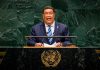 Nicaragua lleva a la ONU un mensaje de paz Co-canciller de Nicaragua, Valdrack Jaentschke, durante su intervención en la 81° Asamblea General de la ONU
