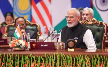 Declaración de Nueva Delhi marca la ruta de los BRICS para reformar el poder global Fotografía de una sesión oficial de la XVIII Cumbre de los BRICS.