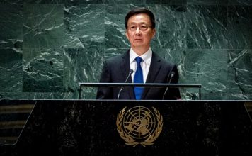 China lleva a la ONU su respaldo a Cuba y Palestina El vicepresidente de China, Han Zheng, durante su intervención ante la 81.ª Asamblea General de la ONU, en Nueva York