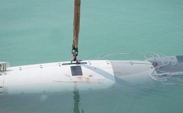 Captura de submarino autónomo pone tecnología estadounidense al alcance de Irán Dron submarino estadounidense Dive-LD mostrado tras su captura por Irán.