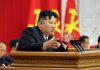 Corea: EE.UU. provocará una terrible catástrofe nuclear para la humanidad Kim Jong-un durante una intervención oficial de Corea del Norte.