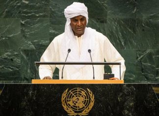 Níger acusa a Francia de buscar recolonizar el Sahel Lamine Zeine Ali Mahaman durante su discurso ante la Asamblea General de la ONU.