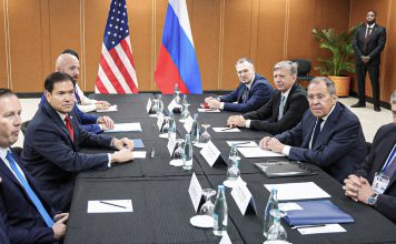 Rusia y Estados Unidos reabren contactos de alto nivel en Nueva York Serguéi Lavrov y Marco Rubio durante una reunión diplomática entre Rusia y Estados Unidos