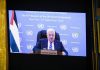 Abbas en la ONU: Palestina no aceptará el desplazamiento ni renunciará a su Estado Mahmoud Abbas durante su discurso pregrabado ante la Asamblea General de la ONU.