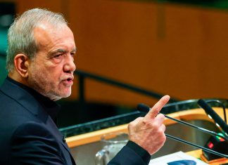 Pezeshkian a EEUU: ¿Quieren negociar con Irán? Primero recuperen la confianza Presidente de Irán, Masoud Pezeshkian, ante la Asamblea General de la ONU/ 2026