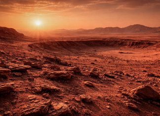 China trazará un nuevo mapa geológico de Marte Recreación generada con inteligencia artificial que representa la superficie del planeta Marte
