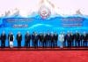 Turquía apuesta por la OCS como nuevo centro de poder mundial Líderes y representantes internacionales posan durante la reunión de la OCS en Biskek, Kirguistán.