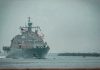 Estados Unidos despliega buque de guerra cerca de México Buque de combate litoral USS St. Louis de la Armada estadounidense navega cerca de la costa.