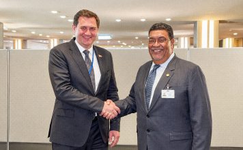 Nicaragua apuesta a nuevas rutas cooperación desde la Asamblea General de la ONU Representantes de Nicaragua y Belarús durante un encuentro bilateral en Nueva York por la Asamblea General de la ONU.