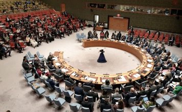 Irán denuncia ante la ONU apoyo de bases europeas a ataques de Estados Unidos Imagen de archivo del Consejo de Seguridad de la ONU.